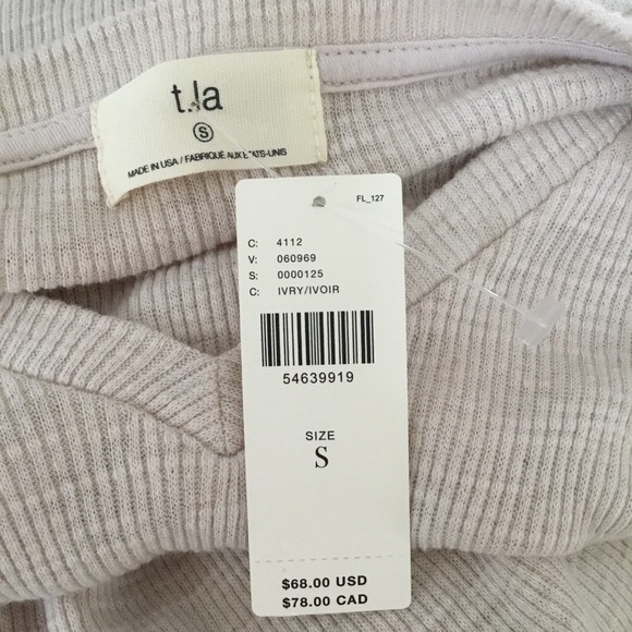 Anthropologie t.la Jill V Neck Baby Doll Peplum Top - Picture 9 of 10